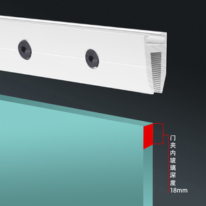 OREDY barandilla de vidrio abrazadera gass abrazadera de la puerta para sistema de puerta corredera automática - Product Image 2