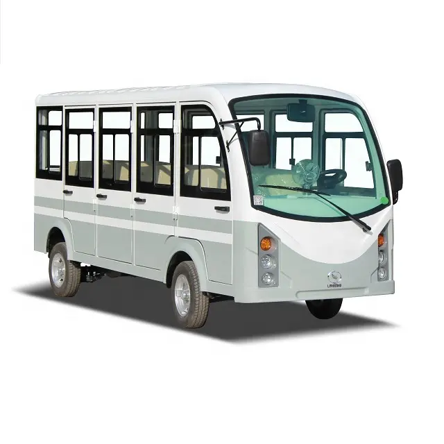 Autobús eléctrico de buen rendimiento, vehículo de turismo con calentador y aire acondicionado, 11 plazas