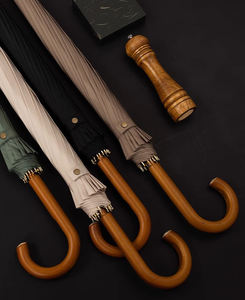 <span class=keywords><strong>Parapluie</strong></span> rétro à long manche en bois, extra large, pour <span class=keywords><strong>homme</strong></span> et femme, 16 baleines, épaissi, renforcé, coupe-vent, double usage, soleil et pluie - Product Image 3