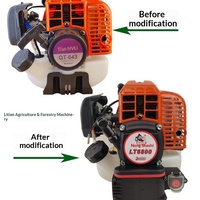 Démarreur électrique à manivelle pour accessoires de machine à tasser et de découper l'herbe à moteur essence deux temps TU43G4540F-5
