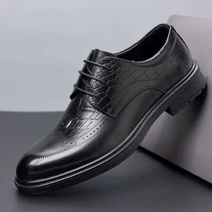 Men's Leather Shoes 2026 New Arrival Top Grain Leather Premium Formal Business Brogues Youthful Style Comfortable Durable - Product Image 4