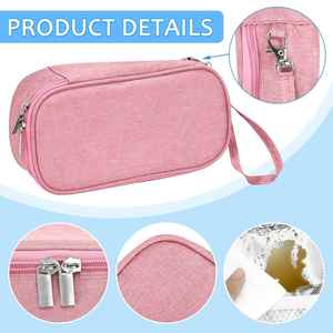Breast Milk Cooler Bag Ice Pack Portable Insulated Storage Zipper Closure Small Stylish Design Cooler Bag - Product Image 3