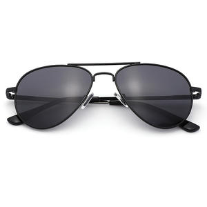 Nouvelles lunettes de soleil aviateur pour enfants transfrontalières K0908, monture métallique, verres TAC, protection UV400, unisexe, protection solaire, pêche, voyage - Product Image 1