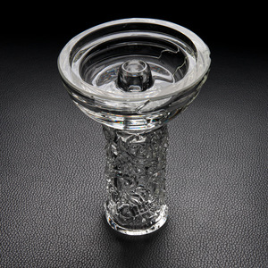 New Arrival Thick Tempered Glass Hookah <b>Head</b> Shisha Bowl Clear Funnel <b>Style</b> Nargile Component For Bar Club Party Use - Product Image 4