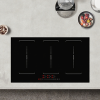 Appareil ménager Plaques de cuisson encastrées de 90cm avec 6 zones Table de cuisson électrique intelligente à induction Full Flex Zone gratuite de 8600W