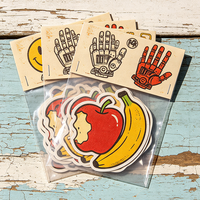 Pegatinas de Vinilo Personalizadas, Resistentes al Agua, con Diseños Kawaii de Dibujos Animados, en Bolsa OPP con Tarjeta Posterior, para Regalos Infantiles, Álbumes de Recortes, Fiestas, OEM, ODM