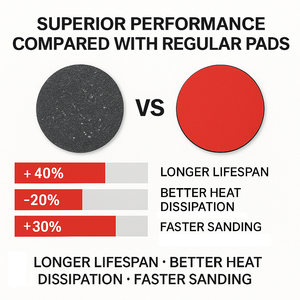 5 Pack 6 Inch Sanding Interface <strong>Pads</strong>, Hook and Loop 6 Inch Soft Density Sponge Cushion Buffer Backing <strong>Pads</strong> Foam Interface <strong>Pads</strong> - Product Image 4