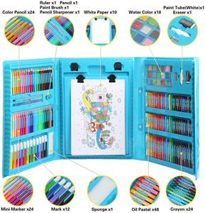 208 PCS Trifoldขาตั้งDrawing Artชุดสำหรับเด็ก - Product Image 3
