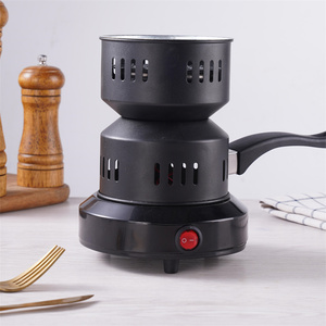 Allume-charbon électrique portable 220V 500W noir avec <span class=keywords><strong>plaque</strong></span> chauffante à spirale et logo personnalisé - Product Image 1