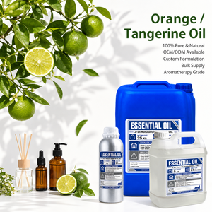 Aceite Esencial Orgánico de Grado Terapéutico 100% Puro de Naranja, Mandarina y Piel de Tangerina para Aromaterapia, Cuidado de la Piel y Aclaramiento de la Piel - Product Image 1