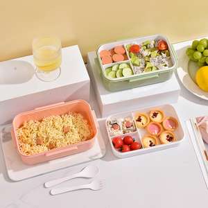 Fiambrera de alta <span class=keywords><strong>calidad</strong></span> al <span class=keywords><strong>mejor</strong></span> <span class=keywords><strong>precio</strong></span> al por mayor con cuchara y tenedor 1200ML Bento Box Material de silicona PP para <span class=keywords><strong>estudiantes</strong></span> - Product Image 6