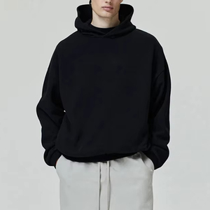 Sweat à capuche avec logo personnalisé, pull en coton épais, sweats streetwear unisexes, sweat à capuche surdimensionné de haute qualité pour hommes - Product Image 3