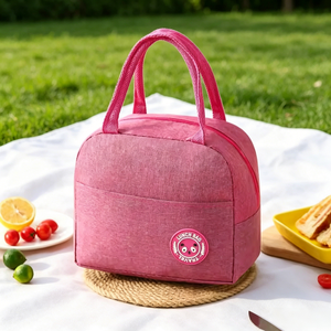 Sac isotherme en tissu Oxford avec doublure en aluminium épais, sac à main imperméable et résistant à l'huile pour repas quotidiens et activités de plein air - Product Image 1