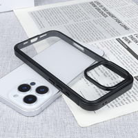 Coque de protection pour iPhone 16 Pro Max 15 Plus 14 13 12 11 XS XR Cadre de téléphone en aluminium métallique de luxe en silicone Bleu Noir Accessoires