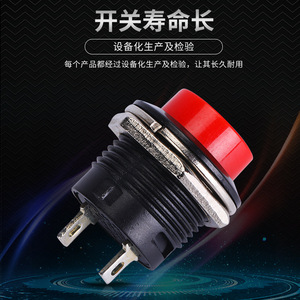 <b>Push</b> <b>Button</b> <b>Switch</b> PBS-19B 10A 24V Screw Terminal Non-Illuminated IP40 Plastic Material - Product Image 4