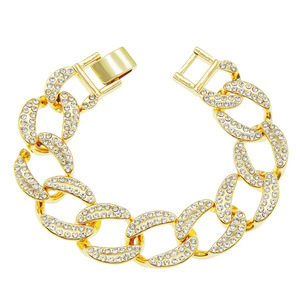 Pulsera de Cadena Cubana Completa Personalizada, Pulsera de Moda Exagerada y Moderna para Hombres y Mujeres Tanjing - Product Image 1