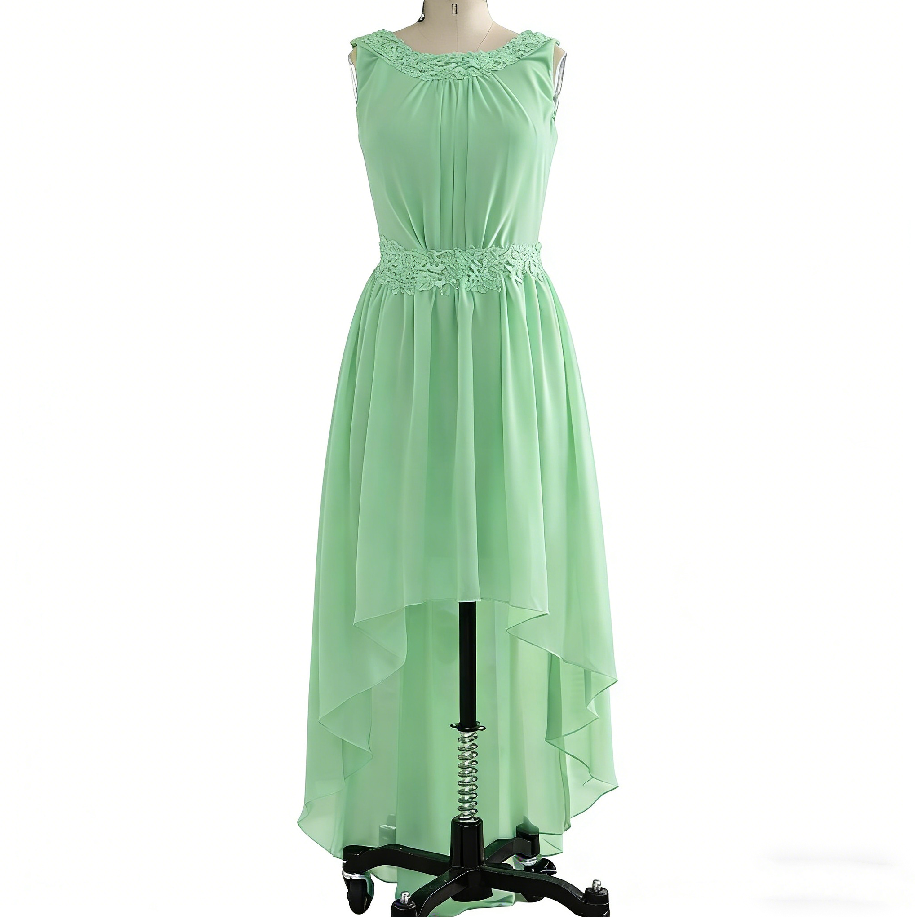 green halter neck maxi dress Malakhai Chiffon Halter Maxi Dress - Pastel Green main image 0
