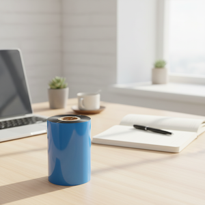 Thermal Transfer Ribbon Wax 110mm x 300m Black Ink Outside 1 Inch Core For Barcode Label <b>Printers</b> - Product Image 1