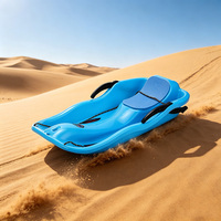 Vente en gros de luge en plastique épaissi avec coussin de siège ergonomique antidérapant pour enfants et adultes, idéale pour les sports d'hiver sur la montagne, la herbe et le sable