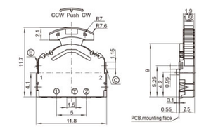 Thiết lập lại đòn bẩy chuyển đổi ba chiều chuyển đổi đầu puller chuyển đổi quay số Đầu chuyển đổi - Product Image 4