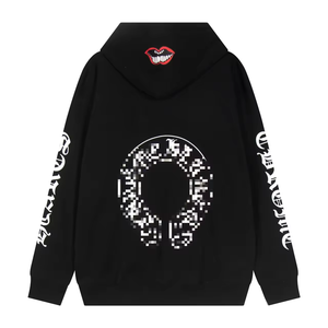 <span class=keywords><strong>Sudadera</strong></span> <span class=keywords><strong>de</strong></span> algodón holgada unisex <span class=keywords><strong>de</strong></span> verano estilo retro americano, tejida a crochet, con diseño Chrome Heart, <span class=keywords><strong>de</strong></span> alta calidad, <span class=keywords><strong>de</strong></span> doble hilo puro. - Product Image 2