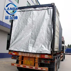 Cargo Care aluminum Foil Woven Blanket Thermal Insulated Liner untuk 20FT pengiriman kontainer