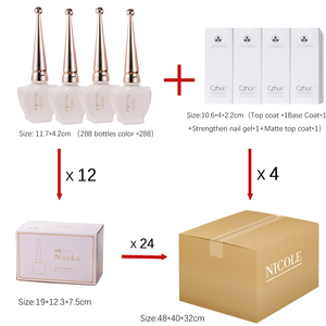 Kit de vernis à ongles UV 288 couleurs non toxique et inodore, 15 ml, sans résine, gelée, avec logo personnalisé, couche de <span class=keywords><strong>base</strong></span> et de finition - Product Image 5