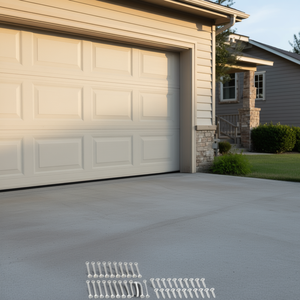 Kit de joints d'étanchéité pour porte de garage, bande de caoutchouc inférieure de 16 pieds, bande d'étanchéité contre les intempéries, support de rail en aluminium de 5/16 pouces - Product Image 3