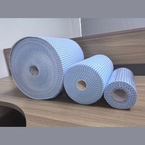 Rouleau géant de chiffons jetables robustes à motif ondulé, non-tissés, épaissis, pour le nettoyage de <span class=keywords><strong>cuisine</strong></span>, dégraissants et anti-adhérents aux graisses - Product Image 5
