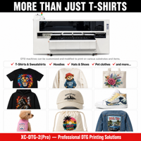 Printer DTG 4 Platen 8 Head dengan Software Maintop RIP 100pcs/jam untuk Pencetakan Kaos Katun Langsung