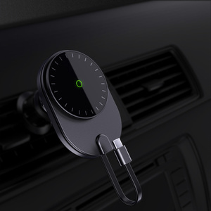 <span class=keywords><strong>Chargeur</strong></span> de voiture sans fil magnétique flexible 2 en 1 avec port Type-C 15W PD QC3.0 pour 12-17 pouces - Product Image 1