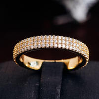 Bague de mariage éternelle en diamant cultivé certifié IGI, or jaune 18 carats, coupe excellente, clarté VS1, sur mesure pour femme