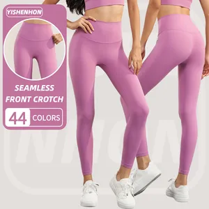 Wholesale Custom Logo Blank Color Women Fitness Workout Leggings High Waist Side  Pocket Yoga Pants - China Gym Wear and Seamless Yoga Pant price