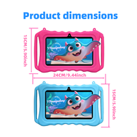 Vente directe usine Nouvelle tablette PC éducative pour enfants 7 pouces MTK Quad Core Android 12 Wi-Fi Capacitive 2 Go + 32 Go avec logiciel éducatif Garantie 1 an