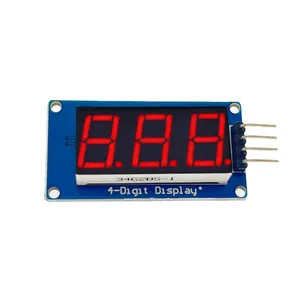 Gelişmiş görselleştirme için Ras Pi LCD modülleri için 4 bit dijital tüp LED ekran modülü saat