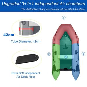 <span class=keywords><strong>Bateau</strong></span> pneumatique de sauvetage Reachsea en PVC, 4 personnes, <span class=keywords><strong>3</strong></span>,2 m, couleur gris moyen, avec propulsion à pédales, à vendre - Product Image 6