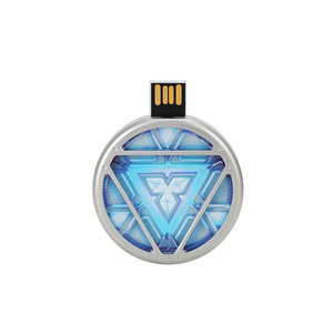แฟลชไดรฟ์ <span class=keywords><strong>USB</strong></span> รูปโล่กัปตันอเมริกา ขนาด 64GB 32GB 8GB 2.0  กันน้ำ สีเงิน  ของขวัญ - Product Image 2