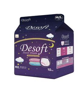 Échantillon Gratuit : <span class=keywords><strong>Culotte</strong></span> Hygiénique Femme Respirante Super Absorbante Confortable Toute la Nuit avec Couche Supérieure Type Tissu - Product Image 1