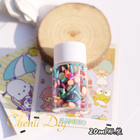 Gemengde fruitdieren cartoon bloemenplakjes polymeerklei sprinkles DIY kerstversiering slijm toebehoren vulling