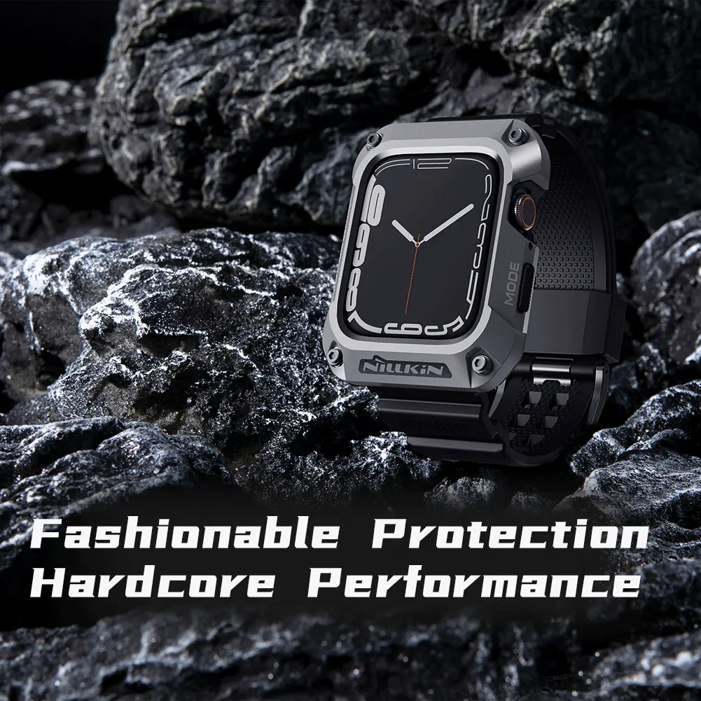 Nillkin Smart Watch TPU Case Band For Appl Watch Sports Iwatch Sport Rubber Serie 8/7 45/44mm For Appl Watch Strap