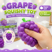 Jouet anti-stress en TPR en forme de raisin, blocs de construction souple pour soulager l'anxiété, cadeau personnalisé avec logo