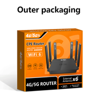 Router CPE Nirkabel 4G Easyboost WR950-E dengan Baterai Opsional, WiFi4, Antena Lipat, 4 Port LAN, Slot Kartu SIM untuk Penggunaan Lintas Negara
