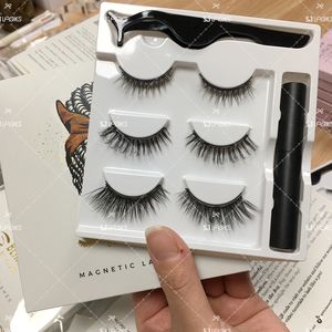 <span class=keywords><strong>Cils</strong></span> magnétiques effet naturel avec applicateur stylo <span class=keywords><strong>eyeliner</strong></span>, lot de 3 paires, imperméables, longue tenue, réutilisables, kit de <span class=keywords><strong>cils</strong></span> en gros - Product Image 3