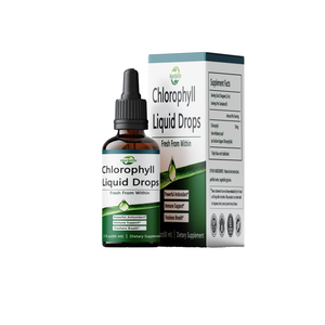 Gotas Líquidas de Clorofila de Marca Privada OEM, Sabor Natural a Menta, para Apoyo Inmunológico, Botella con Logotipo Personalizado, Suplemento Dietético - Product Image 1