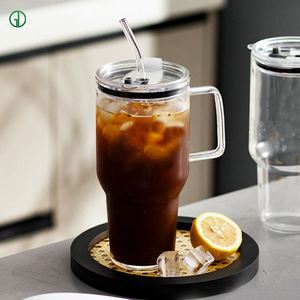 Mug de voiture en verre borosilicate de 32 oz avec poignée, résistant aux changements de température - Product Image 4