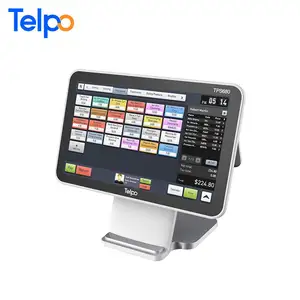 Windows 10 OS all in one restaurant order device cash registre touch screen for sale