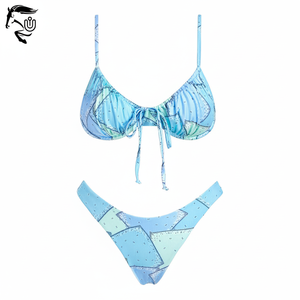 Conjunto de Bikini sexy para mujer de moda superior Conjunto de bikini de traje de baño personalizado transpirable a la venta a bajo precio Hecho por UNBRIDLEDS INDUSTRY - Product Image 1