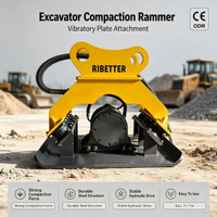Compacteur à plaque vibrant universel REBET pour excavatrice, force de compactage puissante, pour la construction, certifié CE