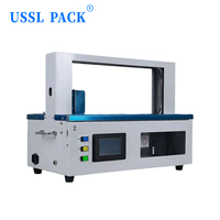 GS-2046 Automatische Papierbanderoliermaschine Kleine Desktop-OPP-Folienmaschine für Banknoten, Karten, Bücher, Gemüsekisten Desktop-Umreifungsmaschine