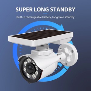 <b>Solar</b> Dummy <b>Camera</b> Built-in Battery Security Outdoor Fake <b>Camera</b> Human LED Light Motion Sensor CCTV Surveillance - Product Image 3